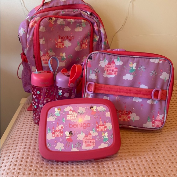 Bentgo Kids Pink Backpack and Lunch Set